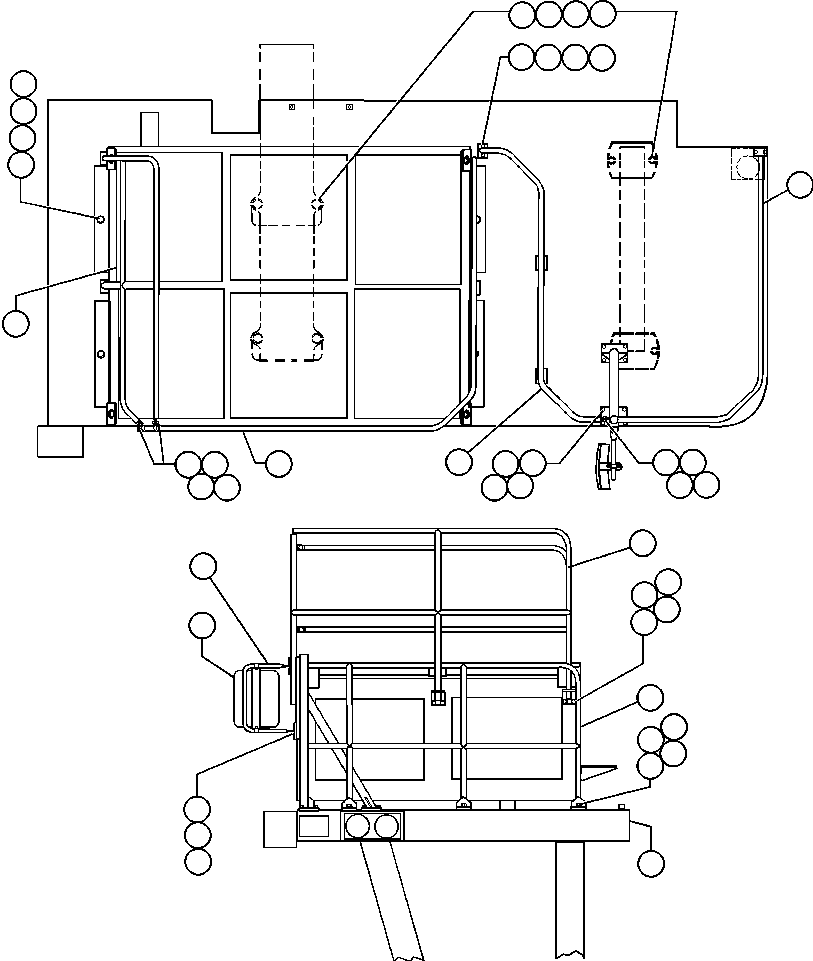 Komatsu parts book diagram for AFE48-V  930E S/N 32816 & 32837 PHELPS-DODGE MORENCI: RIGHT DECK & HANDRAILS