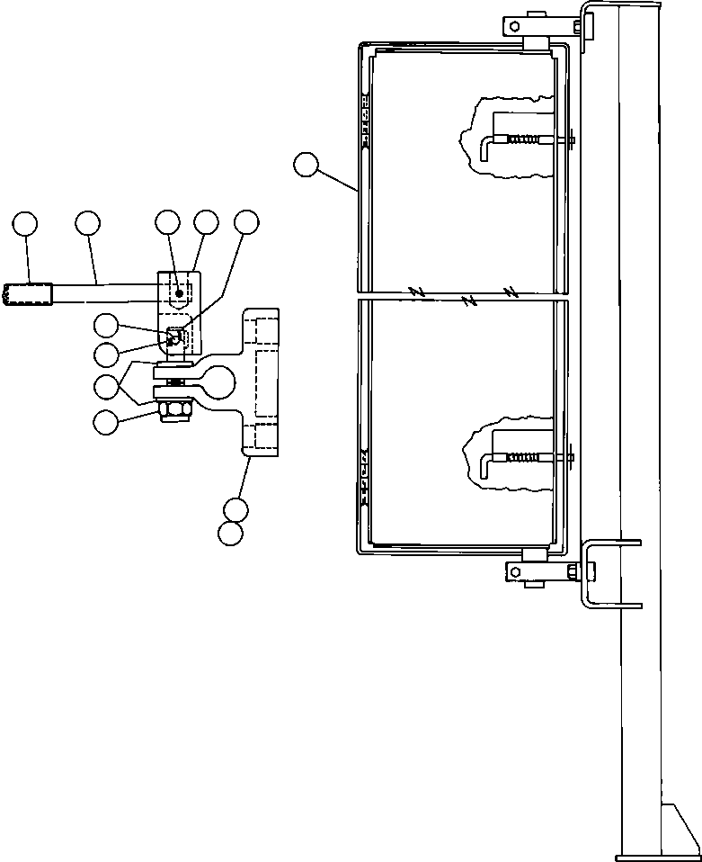 Komatsu parts book diagram for AFE48-V  930E S/N 32816 & 32837 PHELPS-DODGE MORENCI: MIRROR INSTALLATION - L.H.