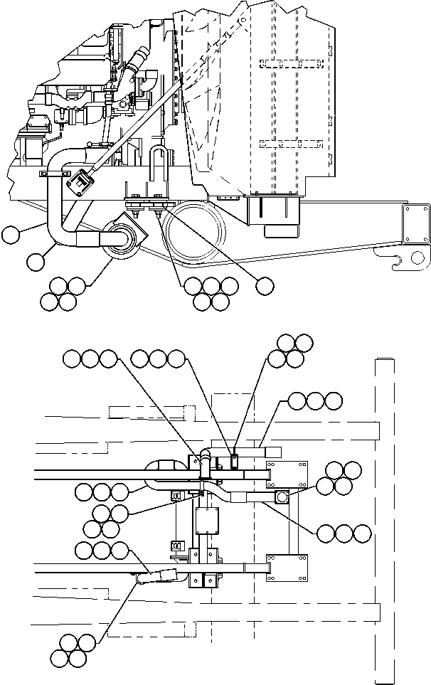 Komatsu parts book diagram for AFE48-V  930E S/N 32816 & 32837 PHELPS-DODGE MORENCI: HEAT EXCHANGER INSTALLATION