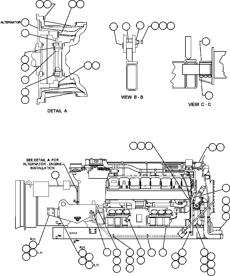 Komatsu parts book diagram for AFE48-V  930E S/N 32816 & 32837 PHELPS-DODGE MORENCI: ENGINE & COMPONENTS INSTALLATION