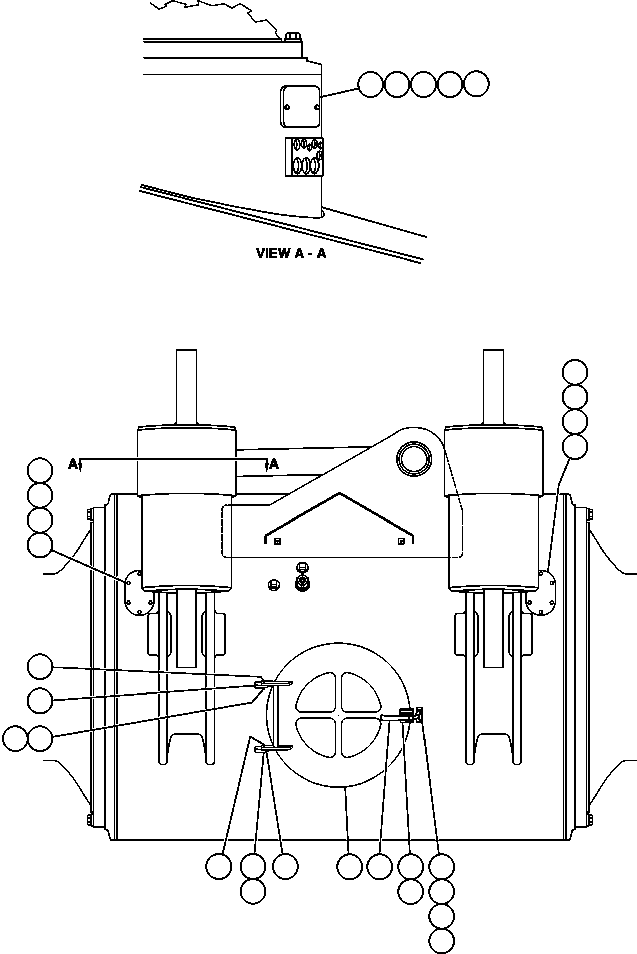 Komatsu parts book diagram for AFE48-V  930E S/N 32816 & 32837 PHELPS-DODGE MORENCI: REAR AXLE & HATCH COVERS