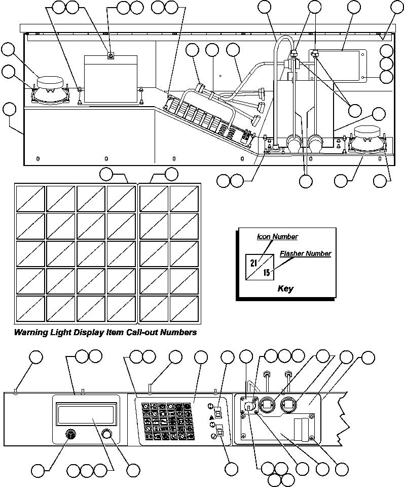 Komatsu parts book diagram for AFE48-V  930E S/N 32816 & 32837 PHELPS-DODGE MORENCI: OVERHEAD DASH MODULE