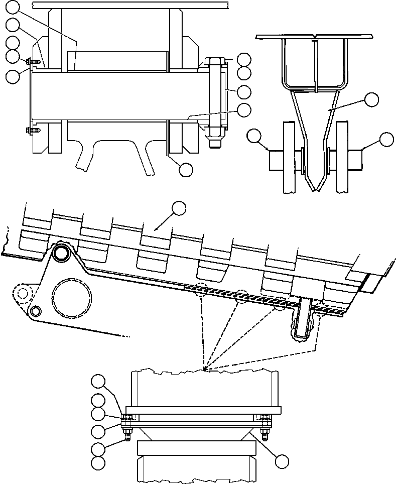 Komatsu parts book diagram for AFE48-V  930E S/N 32816 & 32837 PHELPS-DODGE MORENCI: BODY & BODY PIVOT