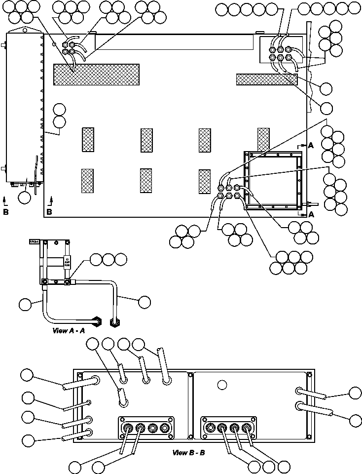 Komatsu parts book diagram for AFE48-V  930E S/N 32816 & 32837 PHELPS-DODGE MORENCI: CONTROL CABINET (REAR VIEW)