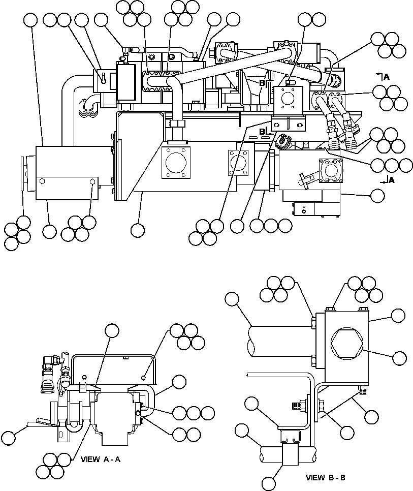 Komatsu parts book diagram for AFE48-V  930E S/N 32816 & 32837 PHELPS-DODGE MORENCI: PUMP/HOIST VALVE MODULE - 1