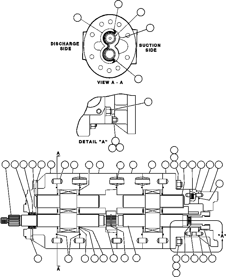 Komatsu parts book diagram for AFE48-V  930E S/N 32816 & 32837 PHELPS-DODGE MORENCI: HOIST PUMP ASSEMBLY (PB9008)