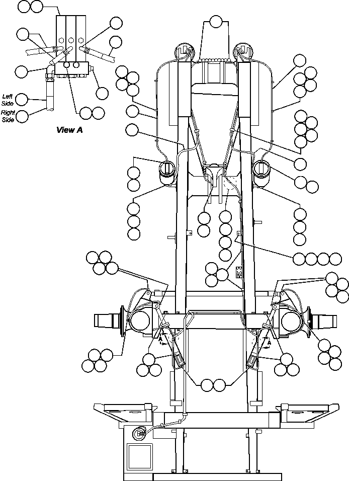 Komatsu parts book diagram for AFE48-V  930E S/N 32816 & 32837 PHELPS-DODGE MORENCI: AUTOMATIC LUBE SYSTEM