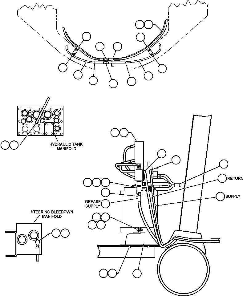 Komatsu parts book diagram for AFE48-V  930E S/N 32816 & 32837 PHELPS-DODGE MORENCI: AUTOMATIC LUBE SYSTEM - 1