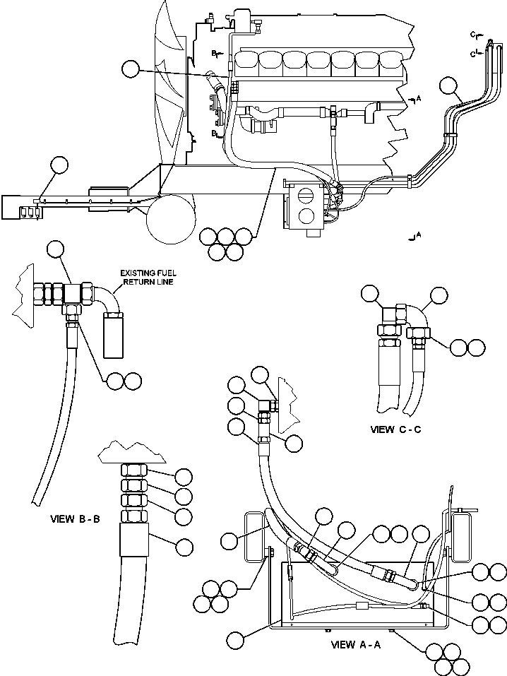 Komatsu parts book diagram for AFE48-V  930E S/N 32816 & 32837 PHELPS-DODGE MORENCI: ENGINE COOLANT PREHEATER - MTU