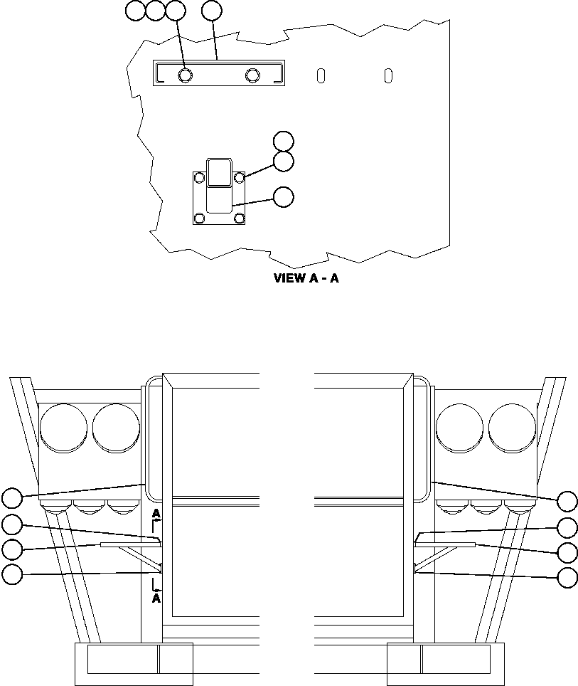 Komatsu parts book diagram for AFE48-V  930E S/N 32816 & 32837 PHELPS-DODGE MORENCI: SERVICE PLATFORM/AIR CLEANER
