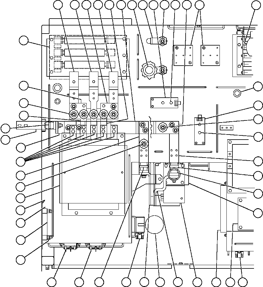 Komatsu parts book diagram for AFE48-V  930E S/N 32816 & 32837 PHELPS-DODGE MORENCI: CONTROL CABINET (TOP LEFT VIEW)