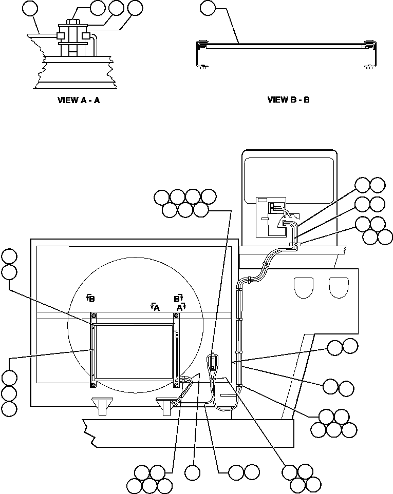 Dump Trucks Komatsu / AFE50-AA 830E S/N A30624 COTEAU(AFE50-AA) / AIR CONDITIONER PIPING & INSTL - 1(184 : 41541)