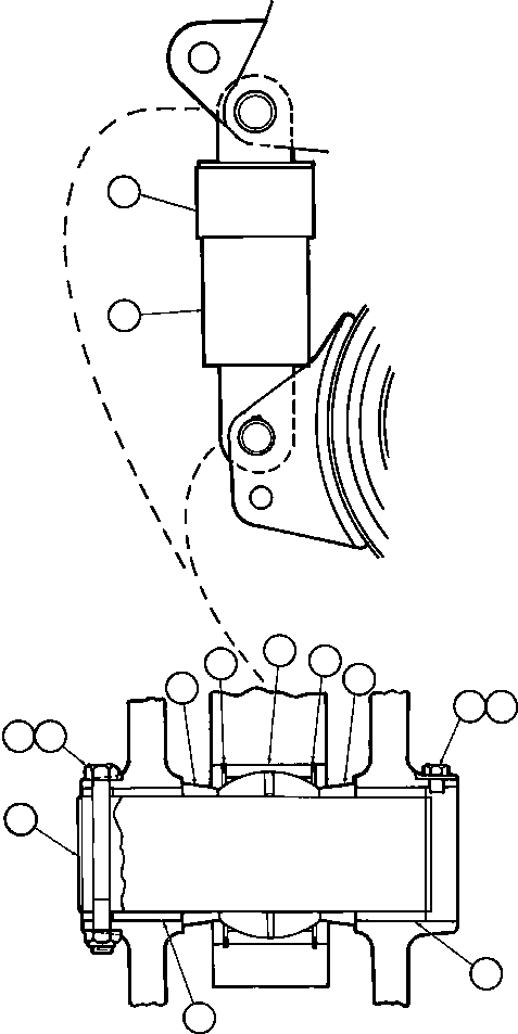 Komatsu parts book diagram for AFE50-AG 830E S/N A30641 ANTELOPE COAL: REAR SUSPENSION & MOUNTING