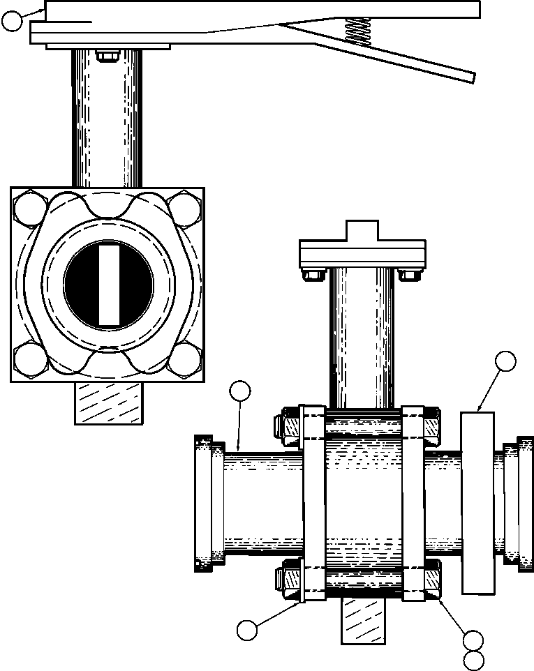 Komatsu parts book diagram for AFE50-AG 830E S/N A30641 ANTELOPE COAL: SHUT-OFF VALVE ASSEMBLY (TY8353)