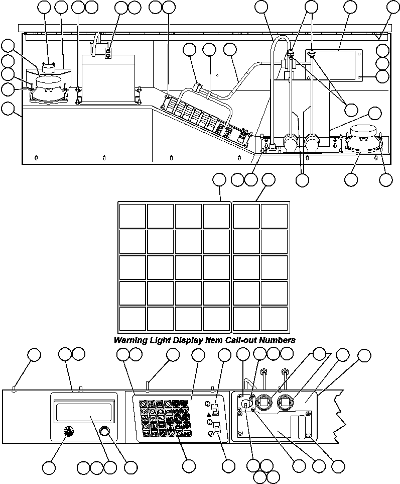 Komatsu parts book diagram for AFE50-AG 830E S/N A30641 ANTELOPE COAL: OVERHEAD DASH MODULE