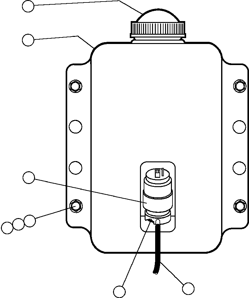 Komatsu parts book diagram for AFE50-AG 830E S/N A30641 ANTELOPE COAL: WINDSHIELD WASHER INSTALLATION