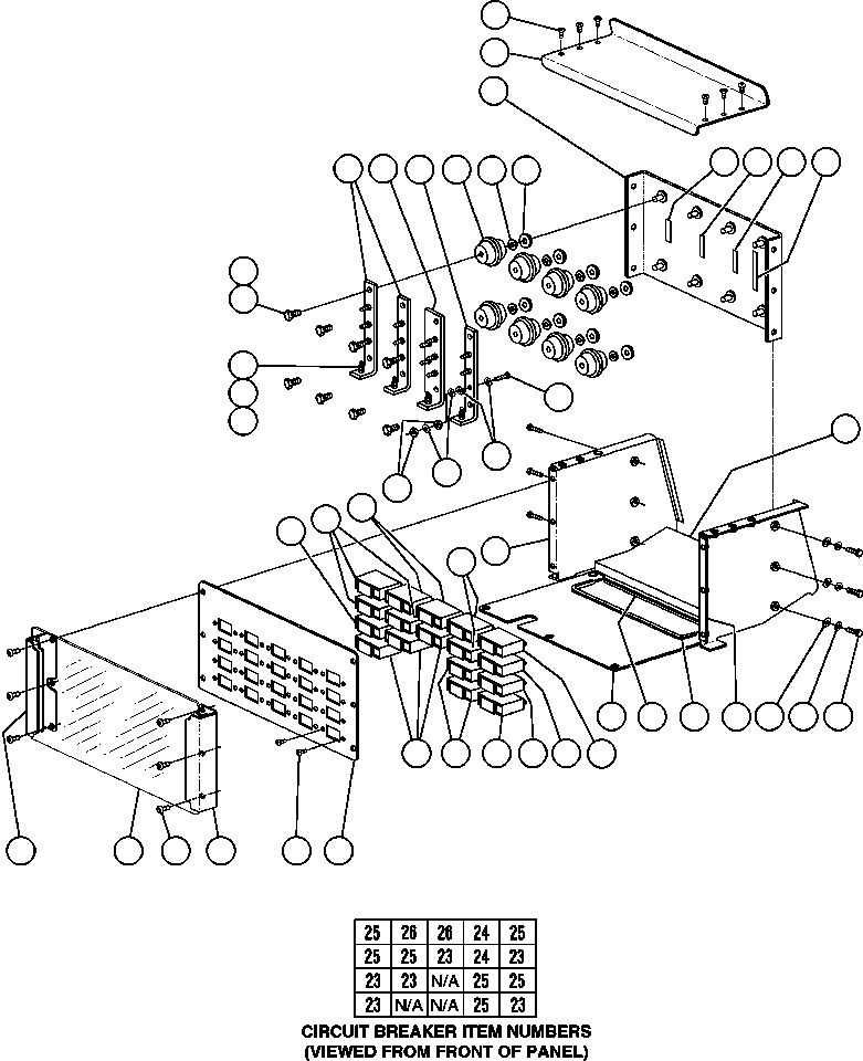 Komatsu parts book diagram for AFE50-AG 830E S/N A30641 ANTELOPE COAL: DISTRIBUTION POWER BUS