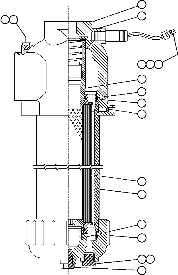 Komatsu parts book diagram for AFE50-AG 830E S/N A30641 ANTELOPE COAL: HYDRAULIC FILTER (HOIST/BRAKE COOLING) (EH1241)