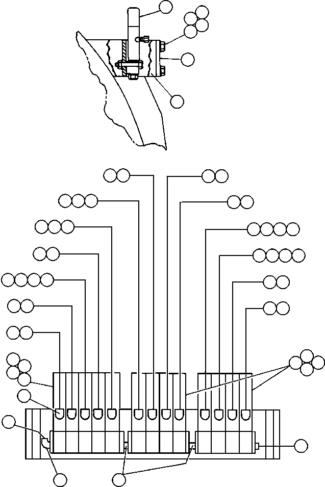 Komatsu parts book diagram for AFE50-AG 830E S/N A30641 ANTELOPE COAL: AUTOMATIC LUBRICATION SYSTEM - 2