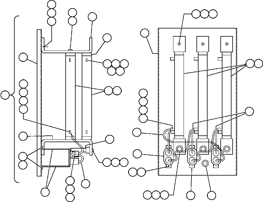 Komatsu parts book diagram for AFE50-AG 830E S/N A30641 ANTELOPE COAL: PANEL - FILTER (PB5066)