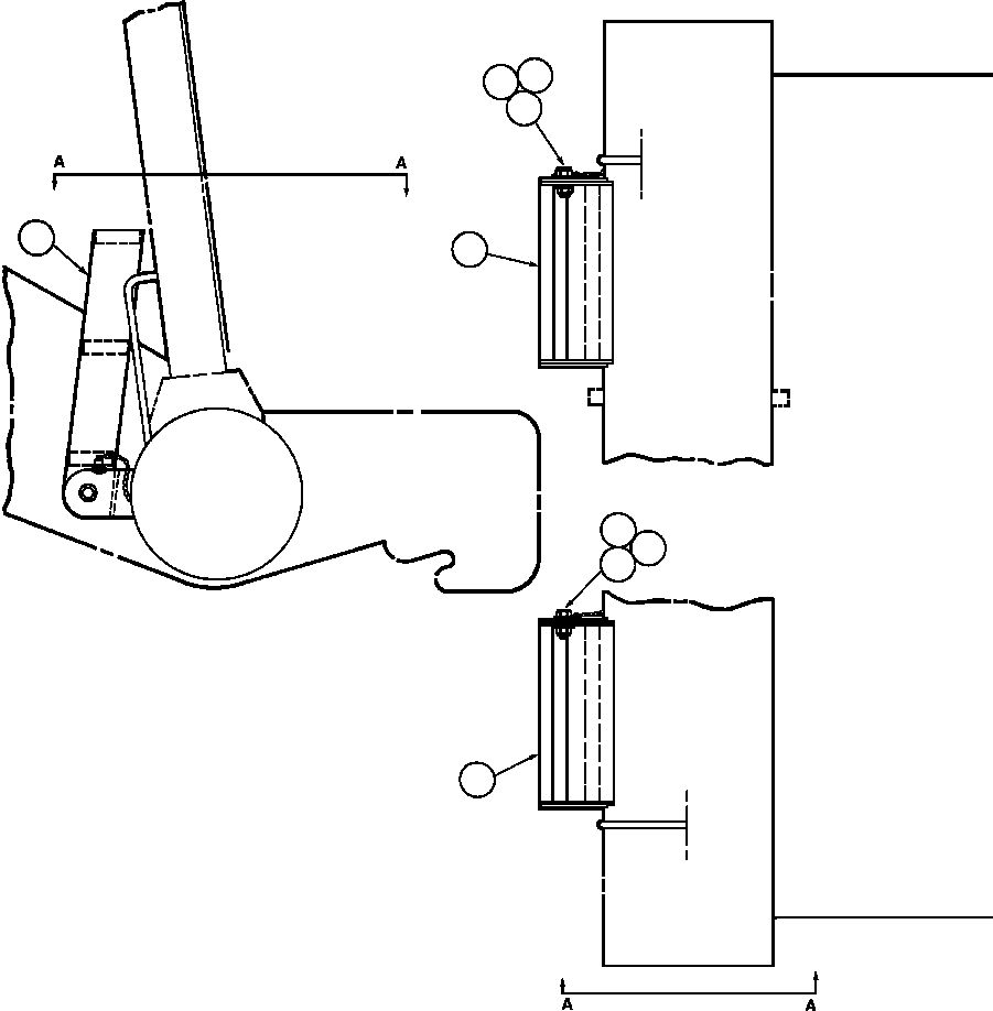 Komatsu parts book diagram for AFE50-AJ 830E S/N A30644-A30645 ANTELOPE COAL: ACCESS LADDER INSTALLATION