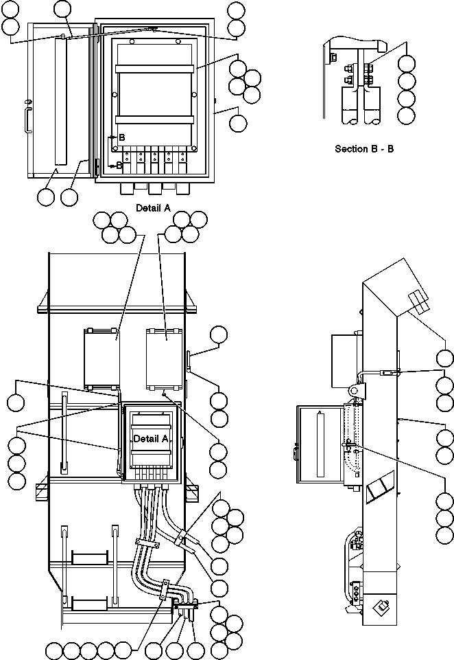 Komatsu parts book diagram for AFE50-AJ 830E S/N A30644-A30645 ANTELOPE COAL: INLET DUCT ASSEMBLY