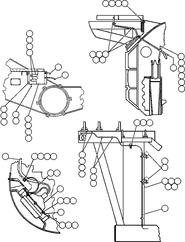 Komatsu parts book diagram for AFE50-AJ 830E S/N A30644-A30645 ANTELOPE COAL: RIGHT DECK ELECTRICAL GROUP - 2