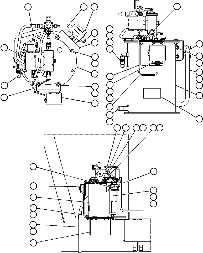 Komatsu parts book diagram for AFE50-AJ 830E S/N A30644-A30645 ANTELOPE COAL: AUTOMATIC LUBRICATION SYSTEM