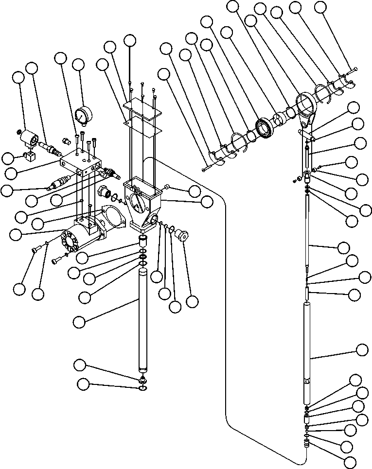 Komatsu parts book diagram for AFE50-AJ 830E S/N A30644-A30645 ANTELOPE COAL: LUBE PUMP ASSEMBLY (BF5434)