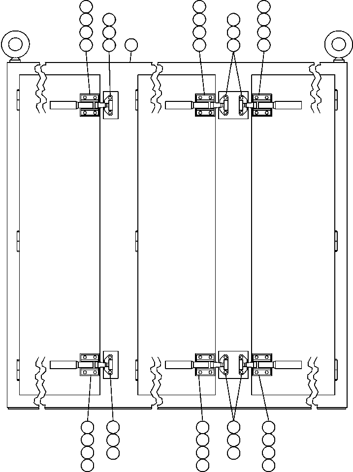 Komatsu parts book diagram for AFE50-AJ 830E S/N A30644-A30645 ANTELOPE COAL: CONTROL CABINET ASSEMBLY (EH1780)