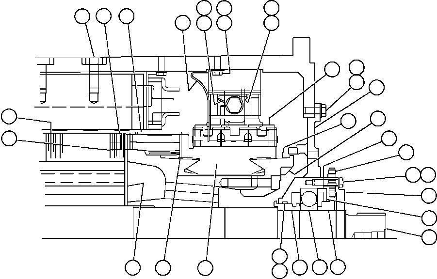 Komatsu parts book diagram for AFE50-AJ 830E S/N A30644-A30645 ANTELOPE COAL: MOTORIZED WHEEL - 787FS11 - 5