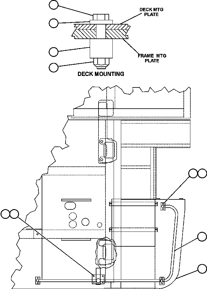 Komatsu parts book diagram for AFE50-AN 830E S/N A30652-A30658  DIAVIK: RIGHT DECK & HANDRAIL