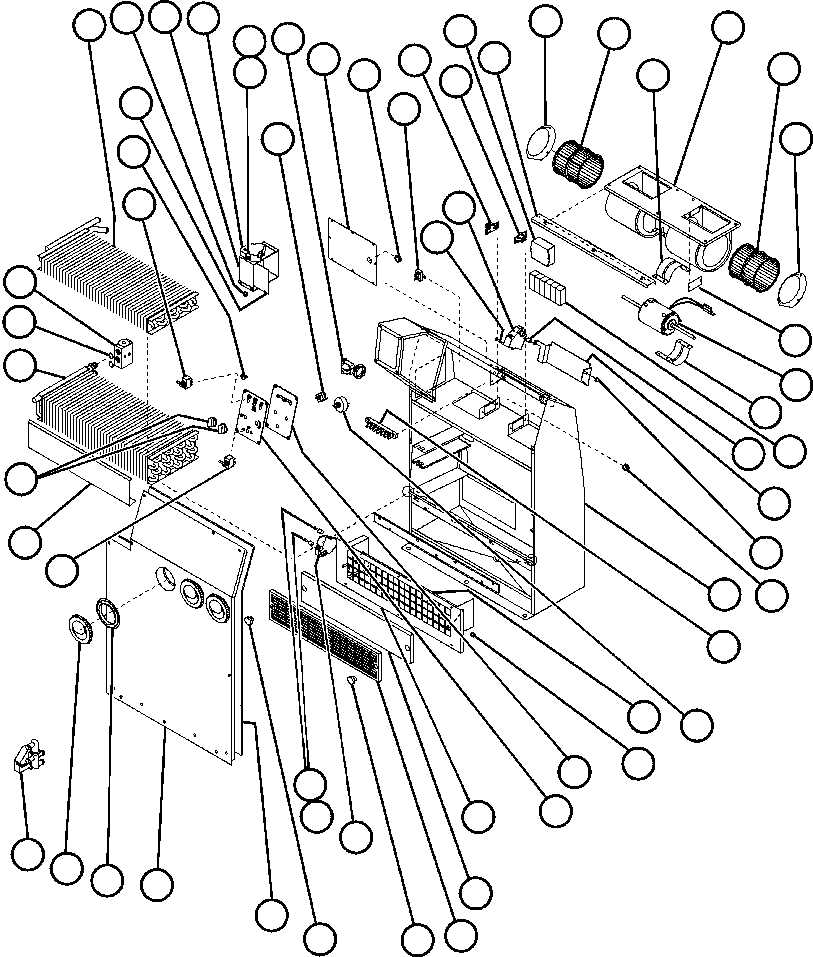 Komatsu parts book diagram for AFE50-AN 830E S/N A30652-A30658  DIAVIK: HEATER/AIR CONDITIONER ASSEMBLY (SM6200)