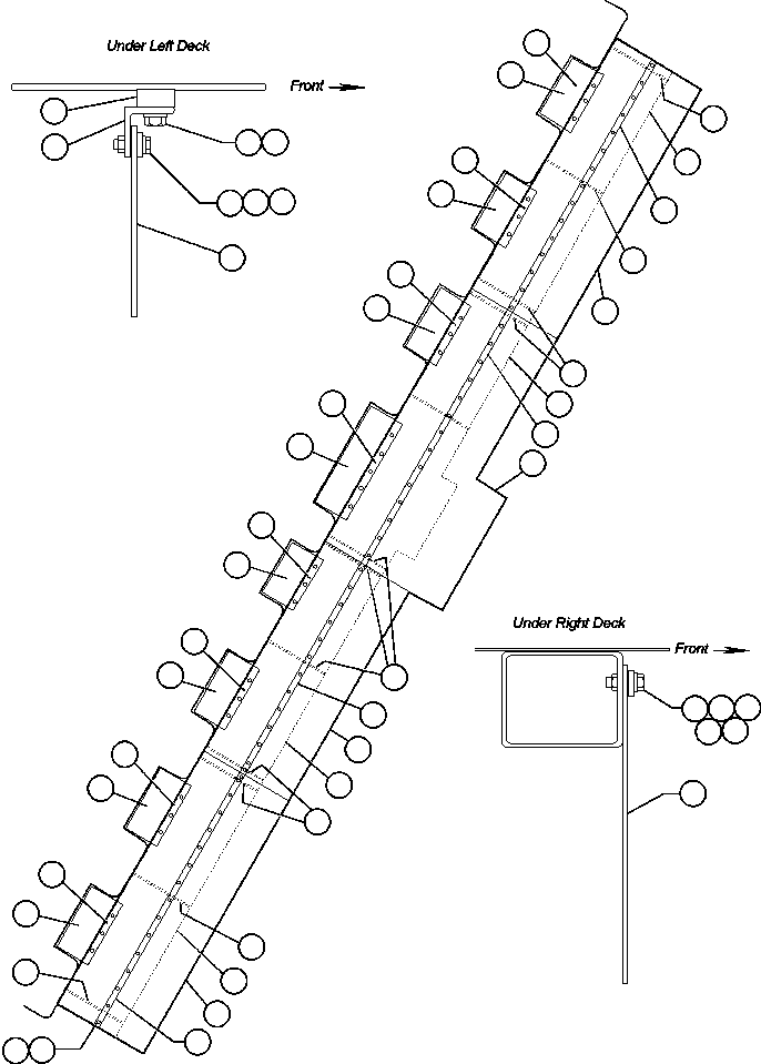 Komatsu parts book diagram for AFE50-AN 830E S/N A30652-A30658  DIAVIK: MUD FLAP INSTALLATION - 5