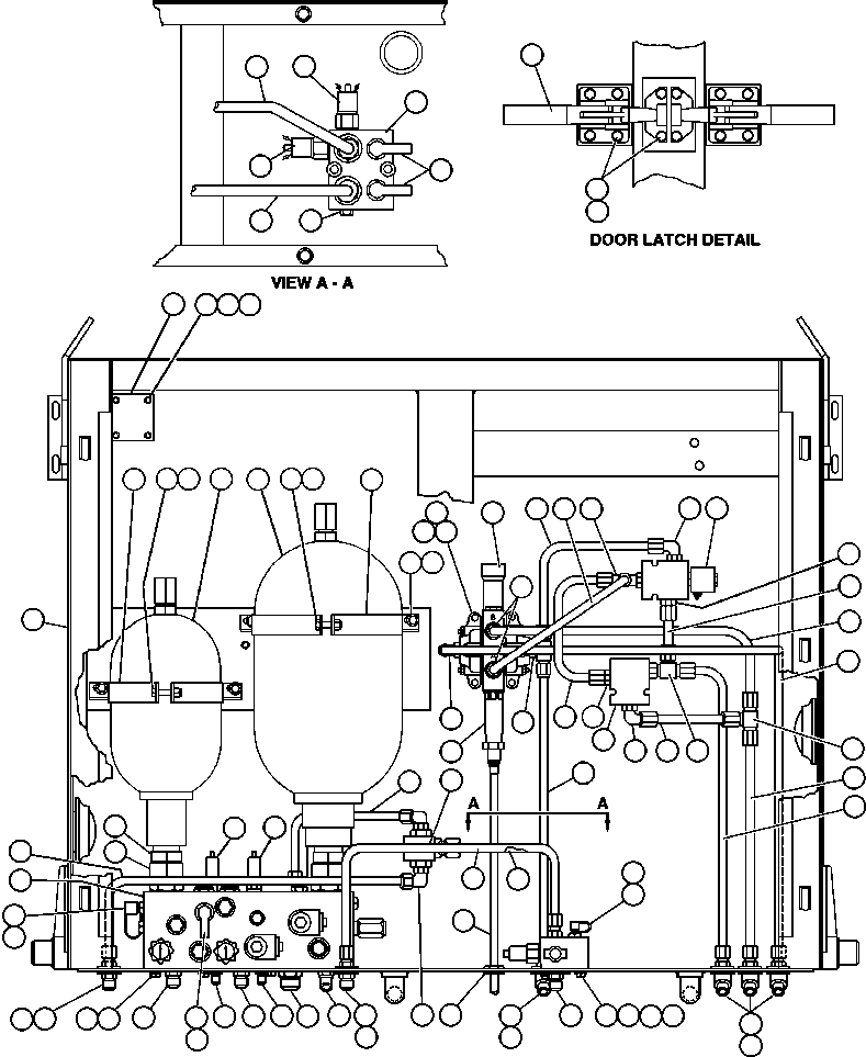 Komatsu parts book diagram for AFE50-AN 830E S/N A30652-A30658  DIAVIK: BRAKE CABINET ASSEMBLY - 1 (EJ7955)