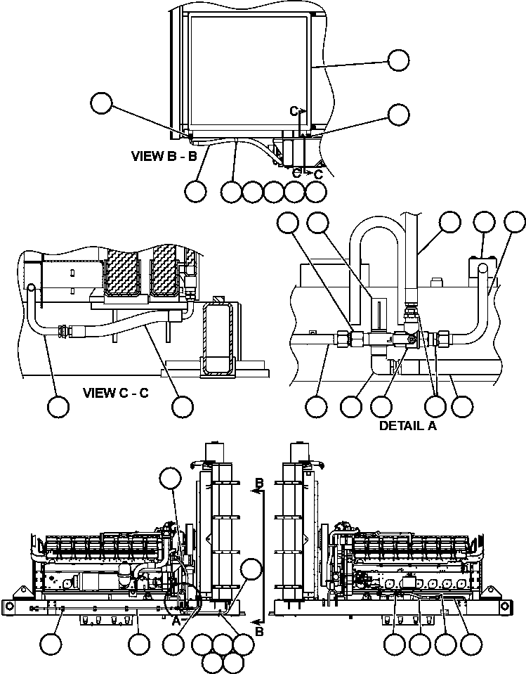 Komatsu parts book diagram for AFE50-AN 830E S/N A30652-A30658  DIAVIK: ENGINE FUEL PIPING