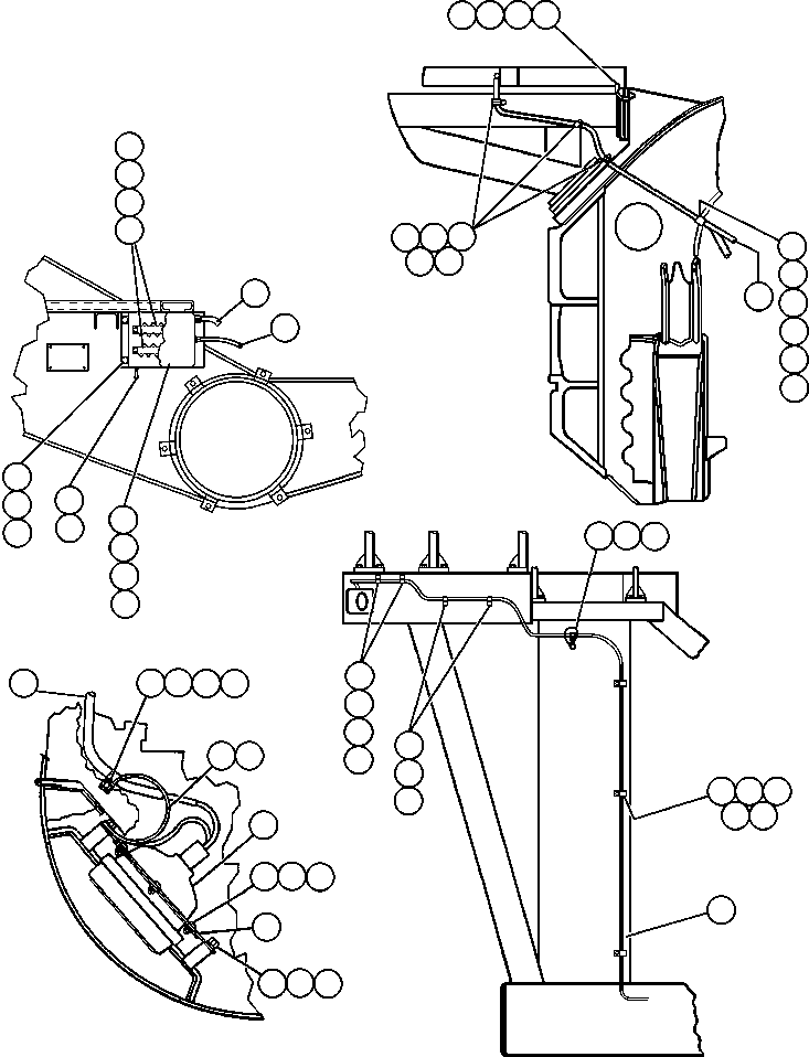 Komatsu parts book diagram for AFE50-AN 830E S/N A30652-A30658  DIAVIK: RIGHT DECK ELECTRICAL GROUP - 2