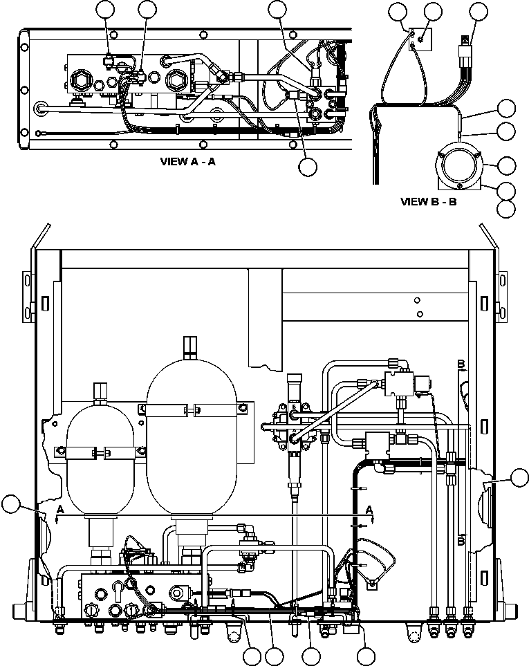 Komatsu parts book diagram for AFE50-AN 830E S/N A30652-A30658  DIAVIK: BRAKE CABINET WIRING - 3
