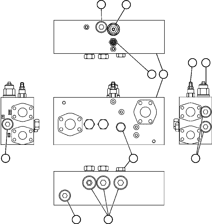 Komatsu parts book diagram for AFE50-AN 830E S/N A30652-A30658  DIAVIK: OVERCENTER MANIFOLD VALVE ASSM (PC0522)