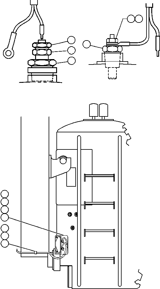 Komatsu parts book diagram for AFE50-AN 830E S/N A30652-A30658  DIAVIK: HYDRAULIC LOW OIL LEVEL & TEMPERATURE