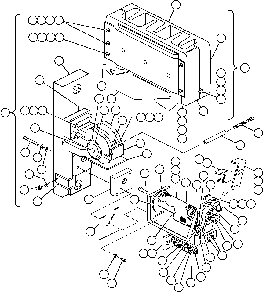 Komatsu parts book diagram for AFE50-AN 830E S/N A30652-A30658  DIAVIK: CONTACTOR - GF & MF (VE1317)