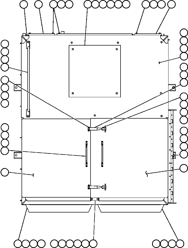 Komatsu parts book diagram for AFE50-AN 830E S/N A30652-A30658  DIAVIK: BLOWN GRID - 3 STEP, 18 ELEMENT