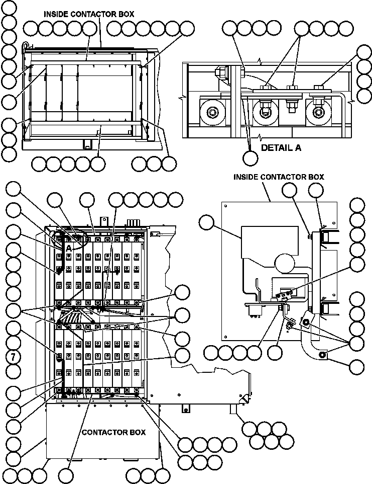 Komatsu parts book diagram for AFE50-AN 830E S/N A30652-A30658  DIAVIK: BLOWN GRID - 3 STEP, 18 ELEMENT - 2