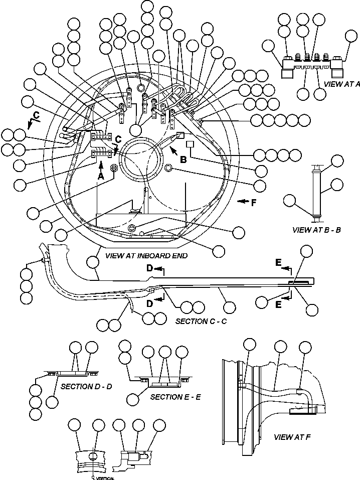 Komatsu parts book diagram for AFE50-AN 830E S/N A30652-A30658  DIAVIK: MOTORIZED WHEEL - 787FS11 (PB9734)