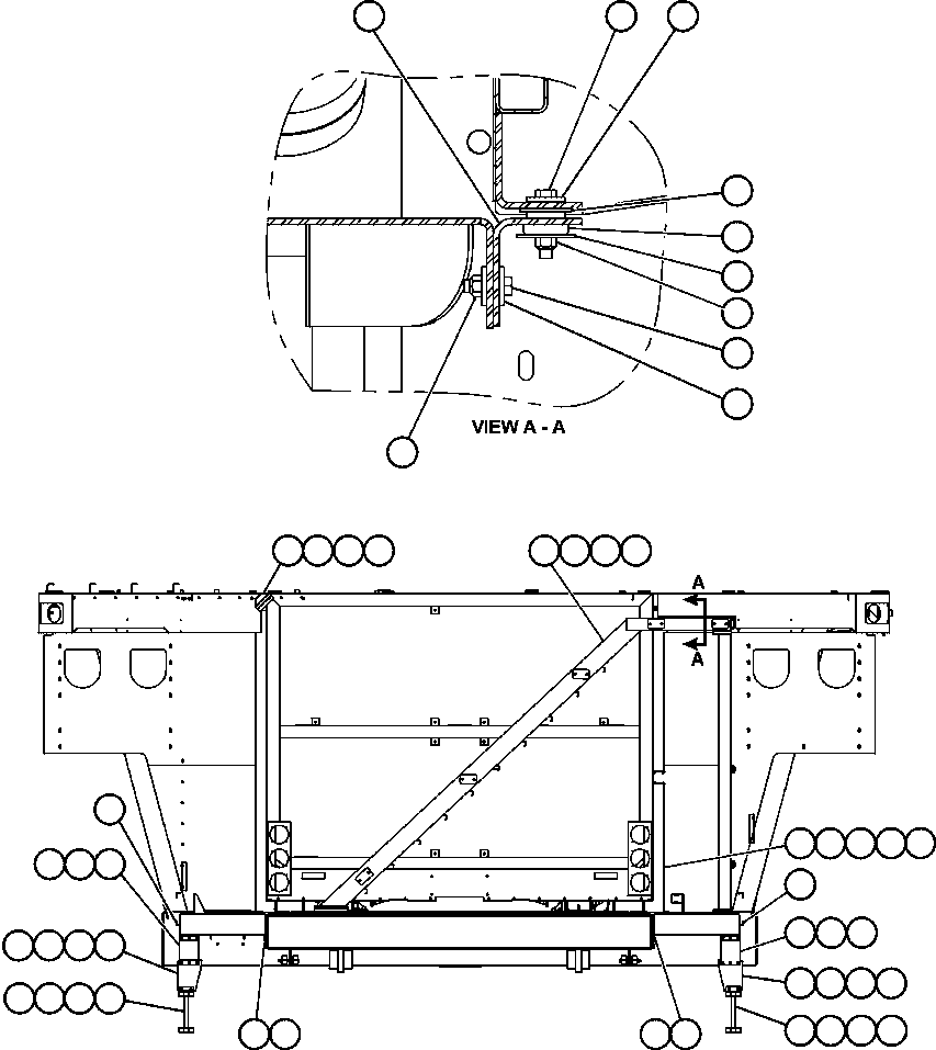 Komatsu parts book diagram for AFE50-BE 830E S/N A30706-A30708  DIAVIK: LADDER, STEPS & PLATFORMS