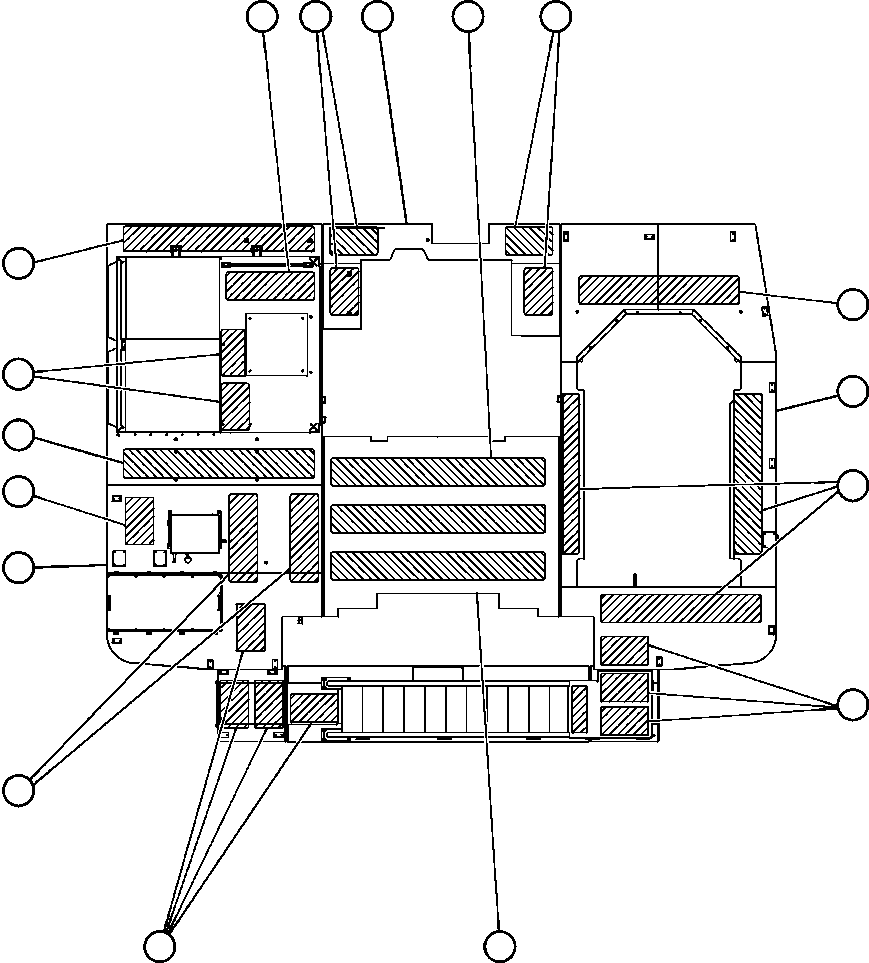 Komatsu parts book diagram for AFE50-BE 830E S/N A30706-A30708  DIAVIK: DECK SECTIONS & SAFETY WALKS