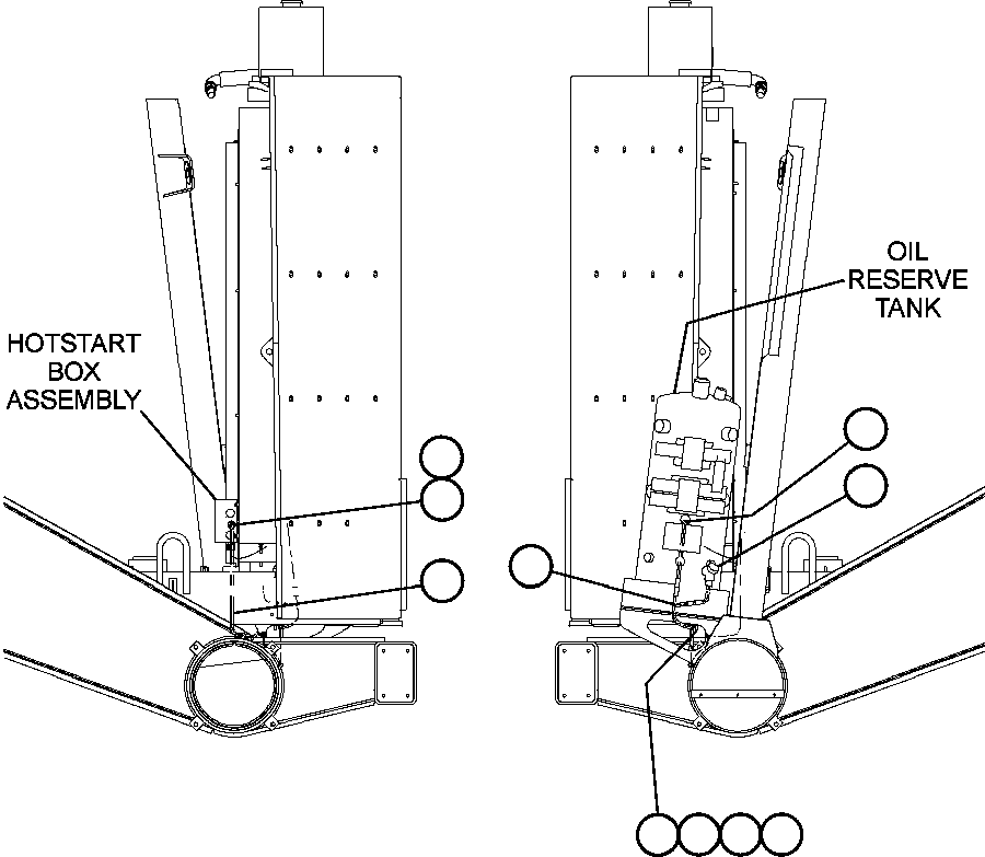 Komatsu parts book diagram for AFE50-BE 830E S/N A30706-A30708  DIAVIK: RESERVE TANK HEATER (HOTSTART)