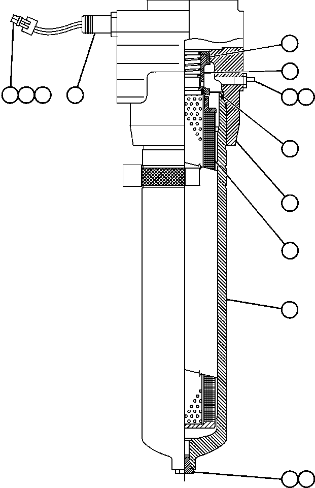 Komatsu parts book diagram for AFE50-BE 830E S/N A30706-A30708  DIAVIK: HYDRAULIC FILTER ASSEMBLY (STEERING) (EH1242)