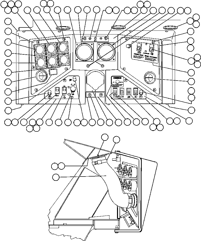 Dump Trucks Komatsu / AFE50-BE 830E S/N A30706-A30708  DIAVIK(AFE50-BE) / INSTRUMENT PANEL ASSEMBLY(180 : 41674)