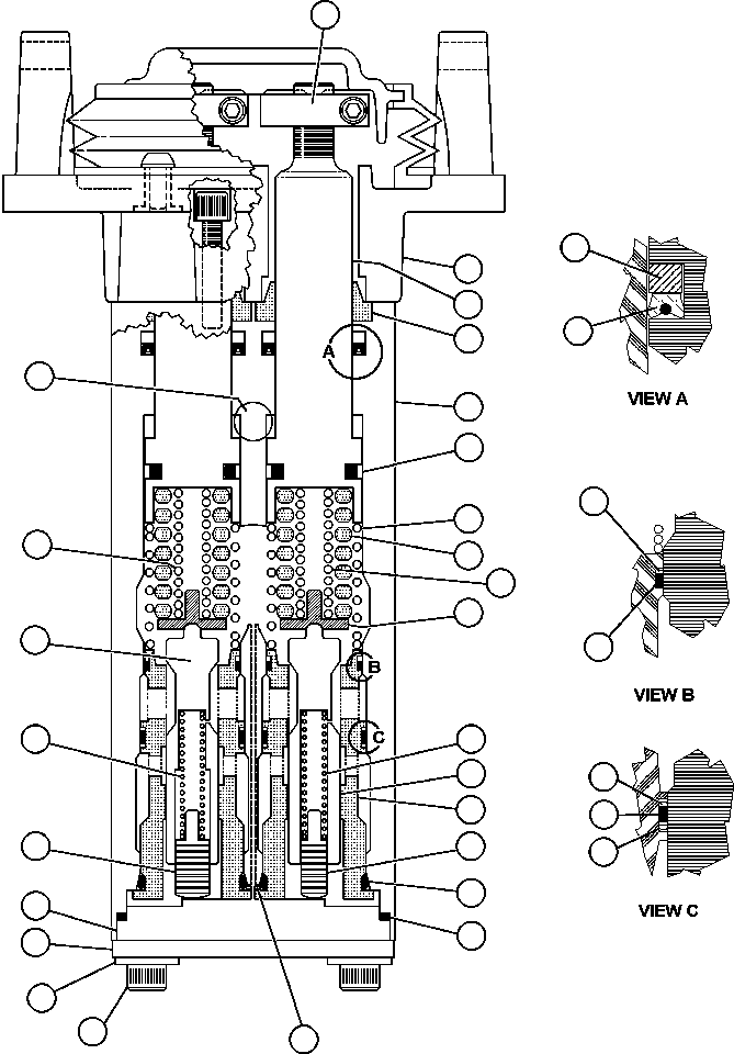 Dump Trucks Komatsu / AFE50-BE 830E S/N A30706-A30708  DIAVIK(AFE50-BE) / BRAKE VALVE SUB-ASSEMBLY - 3 (BF4474)(250 : 41658)
